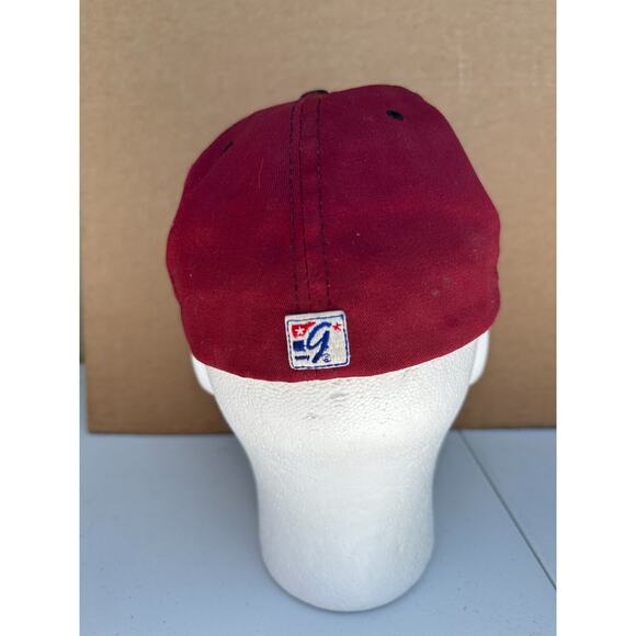 VINTAGE Florida Seminoles FSU THE GAME Hat Mens 7 3/8 Red Maroon Fitted W/ Pin * - Picture 6 of 10